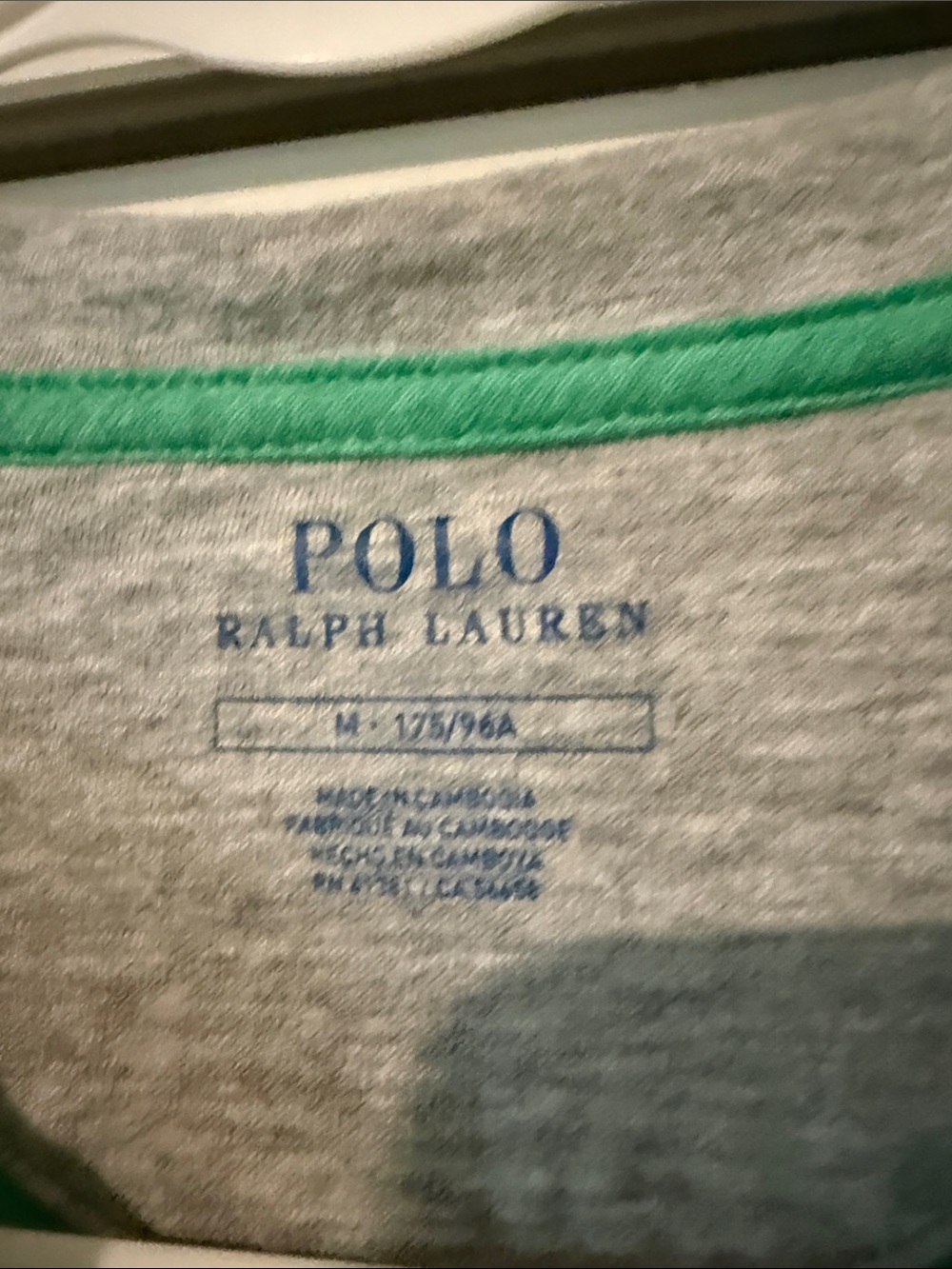 Polo by Ralph Lauren Green Quarter-Zip Sweater with Grey Trim - Picture 2 of 6